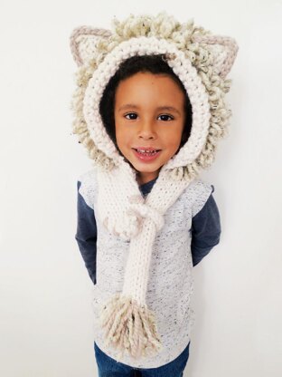 Leroy the Lion Hooded Scarf