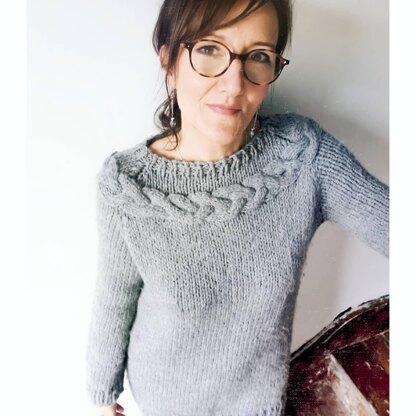 Cable Neck Sweater