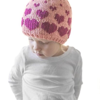 Valentine Floating Hearts Hat