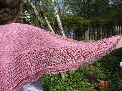 Hybrid Tea Rose Shawl