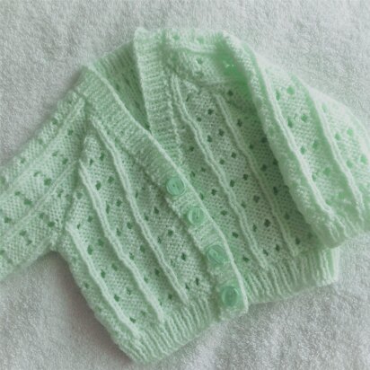 Lily's Eyelet baby cardigan