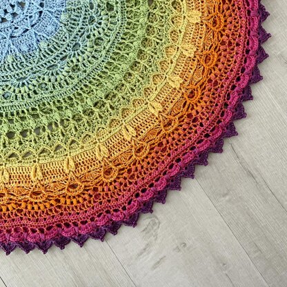 Marigold Magic Mandala Blanket