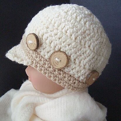 077, NEWSBOY CAP, newborn to adult sizes