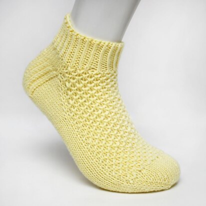 Lemon Sherbet Socks - Toe Up (DK)