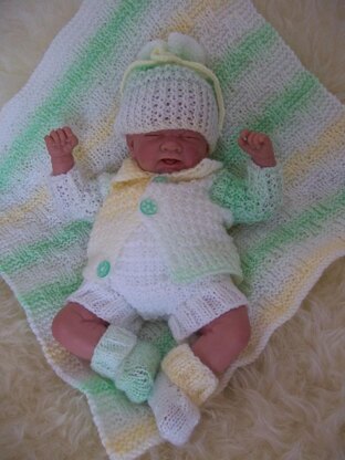 Pattern #48 Early Baby Layette for 14-16" Reborn Dolls