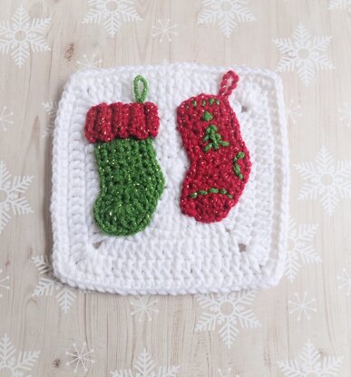 Christmas Stockings Square