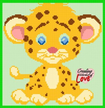 Baby Cheetah Stitch Graphgan