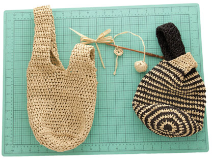 Japanese Knot Bag in Universal Yarn Yashi - Downloadable PDF