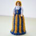 Finland National Costume Peg Doll Knitting Pattern