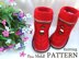 Knitting PATTERN Baby Girl Baby Booties Mulan