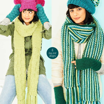 Scarves, Wristwarmers, Beret & Hat in Stylecraft Special XL Super Chunky - 9786 - Downloadable PDF