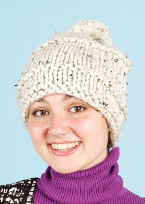 Tweed Beginner's Hat in Lion Brand Hometown USA - L0503