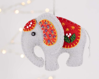 Ella the Elephant Felt Ornament