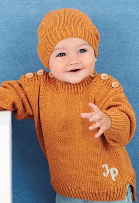 Sweater and Hat in Rico Baby Cotton Soft DK - 401 - Downloadable PDF