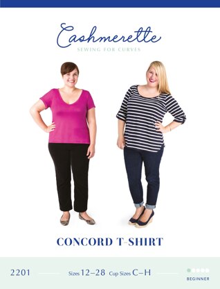 Cashmerette Concord T-Shirt 2201 - Paper Pattern, Size 12 - 28