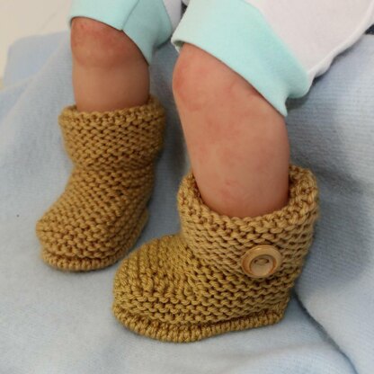 Baby Simple Cuff Booties