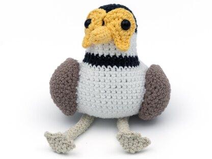 Amigurumi Masked Lapwing Plover Bird