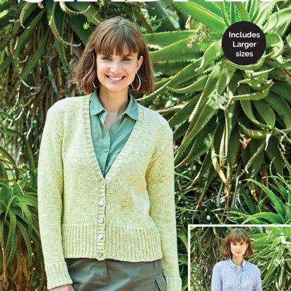 Cardigans in Sirdar No.1 Aran Stonewash - 8275 - Downloadable PDF