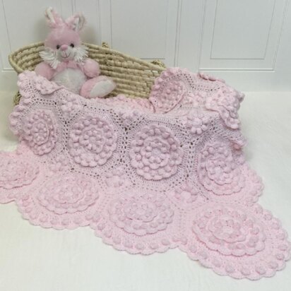 Limoges Matelasse Crochet Baby Blanket