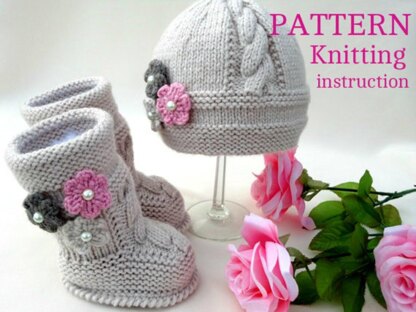 Baby Girl Pattern Knitting Baby Shoes Baby Hat