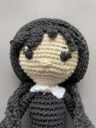 Wednesday amigurumi doll