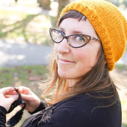 The Teach-Your-Friend-How-To-Knit-A-Hat Hat