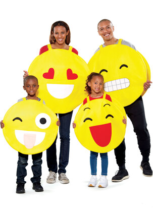 McCall's Adult/Children's Emoji Costumes M7674 - Paper Pattern Size All Sizes in One Envelope