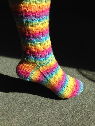 Barbara's Bricks DK Sock Pattern