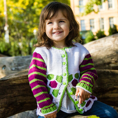 Valley Yarns 765 Honeycomb Child's Cardigan