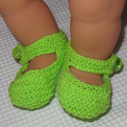 Baby High Back Garter Stitch Shoes