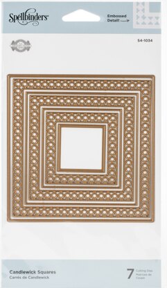 Spellbinders Nestabilities Dies By Becca Feeken - Candlewick Classics Squares