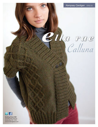 Kempsey Cardigan in Ella Rae Calluna - ER02-02 - Downloadable PDF