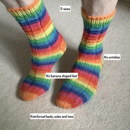 Ribby Rainbow Socks
