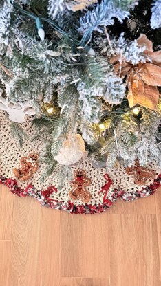 Gingerbread Christmas Tree Skirt