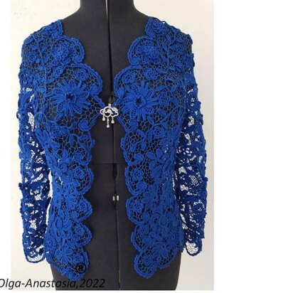 Blue lace cardigan 2