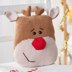 Red Nose Reindeer Cushion.
