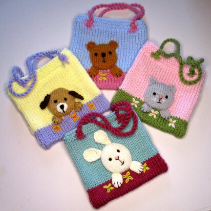 Animal Bags - knitting pattern