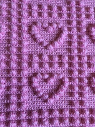 Love Hearts Baby Blanket