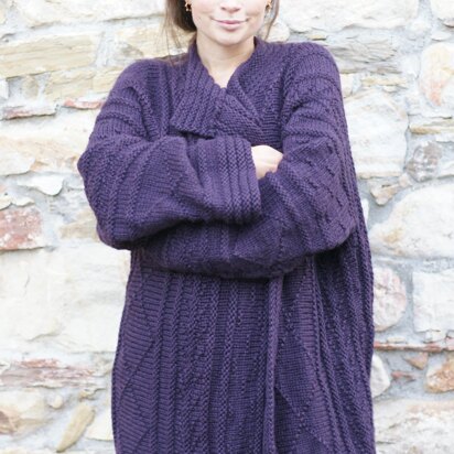 BARCELLONA, cardigan in chunky weight wool