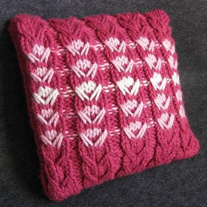 Slip Stitch Flower Pillow