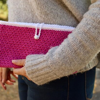 Seed Stitch Clutch Purse