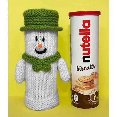 Christmas Snowman inspired Nutella Biscuit Cover