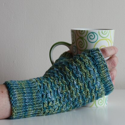 Shake it up slipped stitch mitts