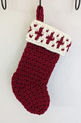 Small Mosaic Christmas Stocking