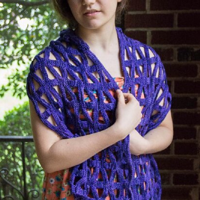 Chutes and Ladders Shawl - knitting pattern