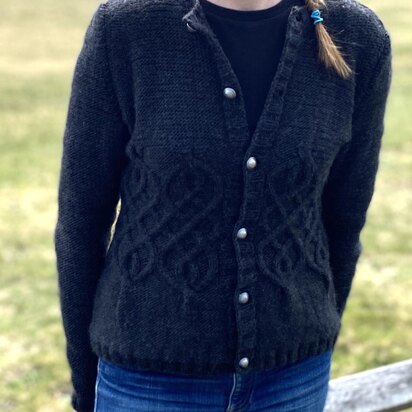 Infinity Cabled Cardigan