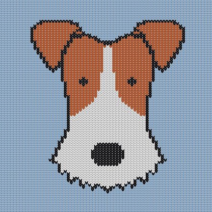 Wire Fox Terrier Dog Knitting Chart