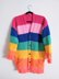 Oversized rainbow cardigan