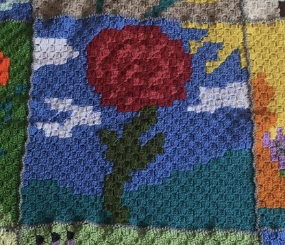 Delightful Posies C2C Blanket