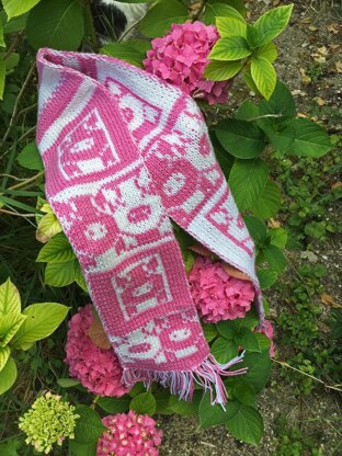 Pink Pigs Scarf